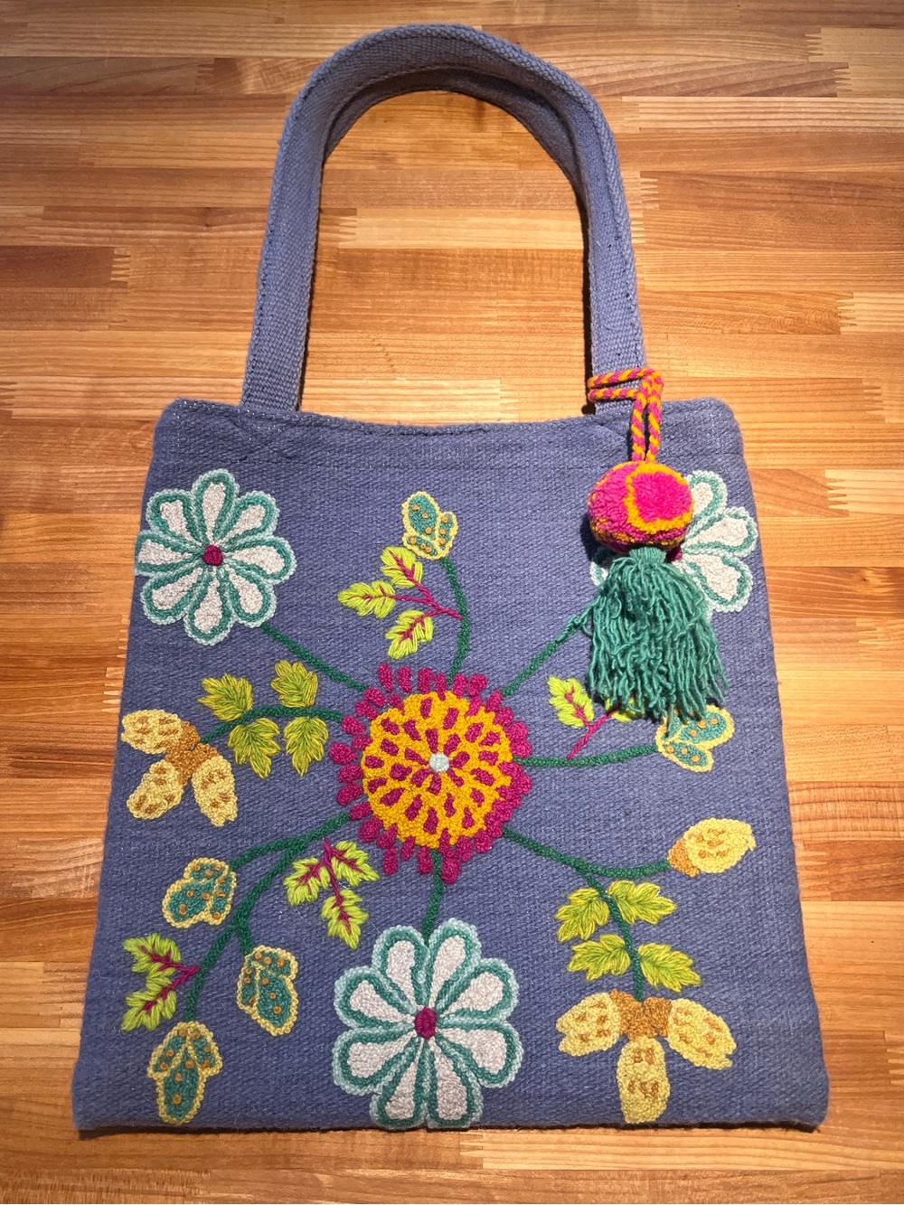 🌼Jenny Krauss Garden Arbor Wool Tote Bag • Sundance Catalog • Rare 🌱